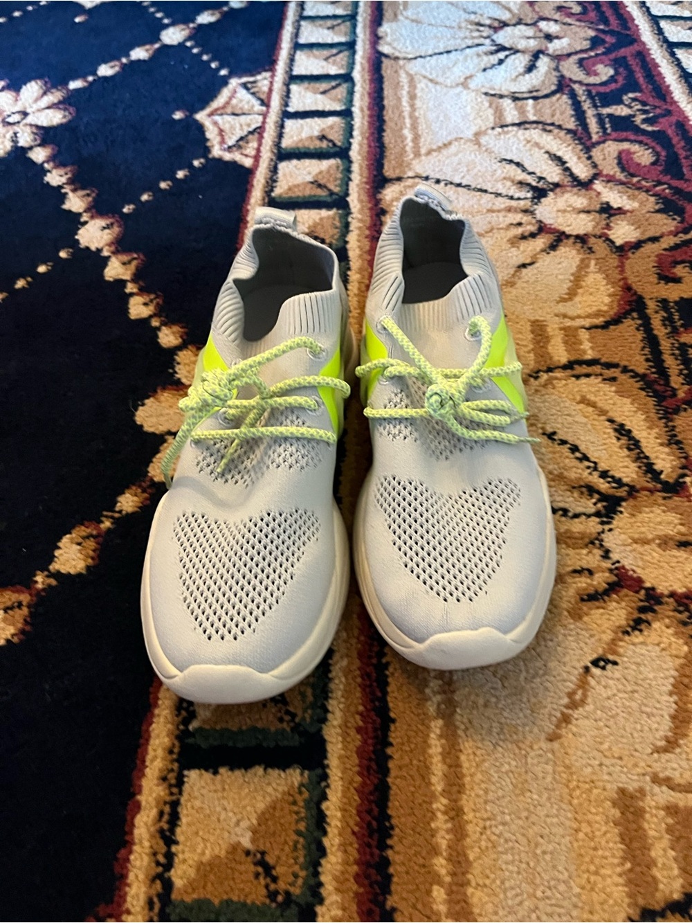 ASOS MKnit Slip-On Sneakers with Neon Yellow Accents